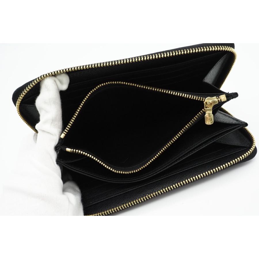 LOUIS VUITTON ラウンドファスナー長財布 エピ クレマンス 黒 AB