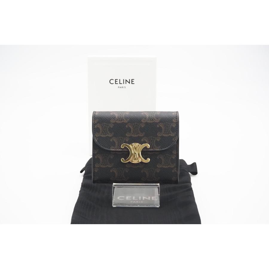 ☆安心の3大保証☆ Aランク ≪CELINE セリーヌ/三つ折り財布≫ 10D782 