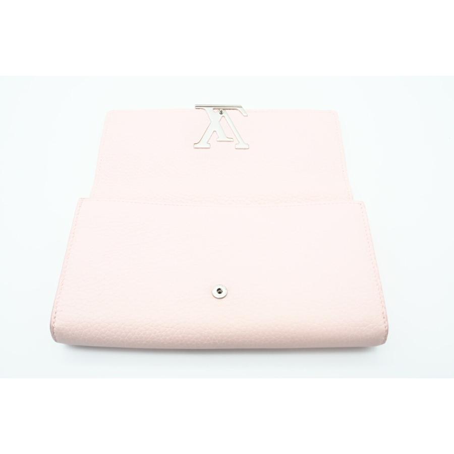 ☆安心の3大保証☆ Bランク ≪LOUIS VUITTON ルイ ヴィトン/二つ折り長財布≫ M69806 トリヨン ポルトフォイユ カプシーヌ バブルガムピンク