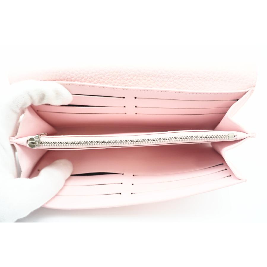 ☆安心の3大保証☆ Bランク ≪LOUIS VUITTON ルイ ヴィトン/二つ折り長財布≫ M69806 トリヨン ポルトフォイユ カプシーヌ バブルガムピンク