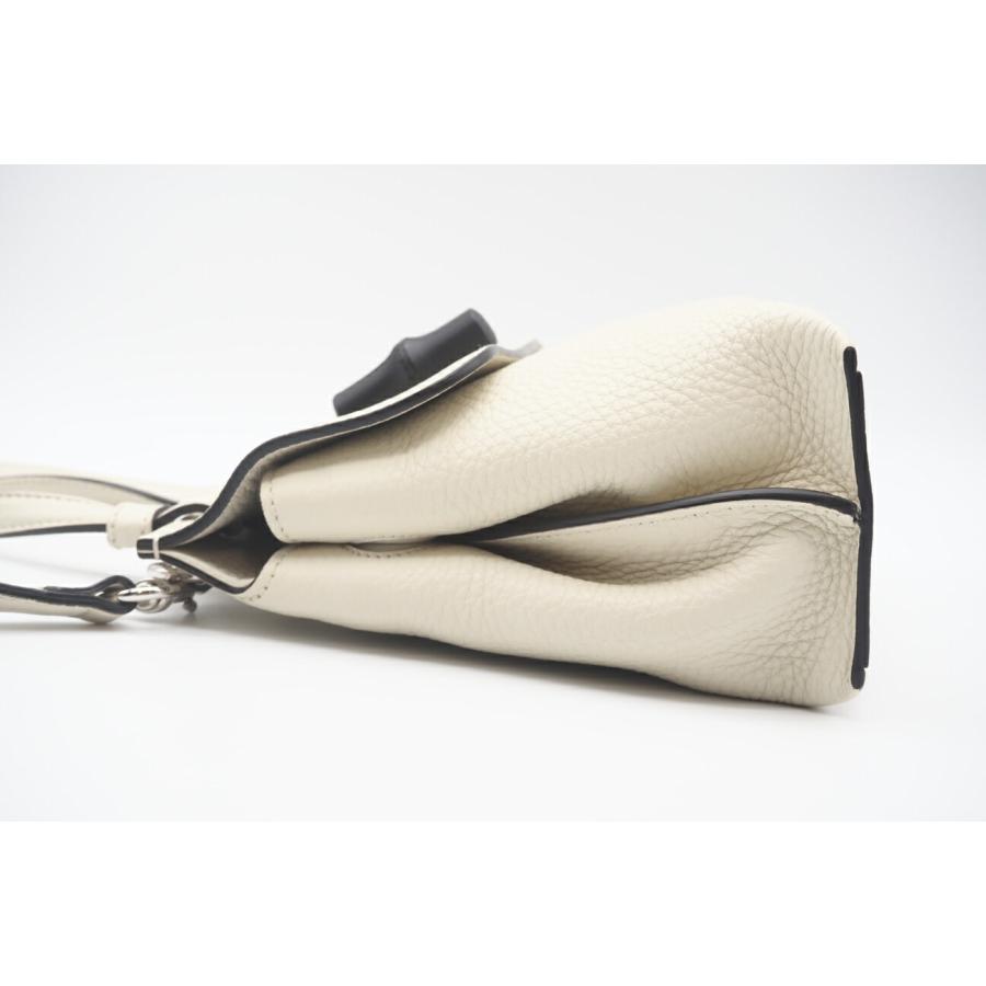 GUCCI 2WAYバッグ バンブー デイリー レザー アイボリー ABランク