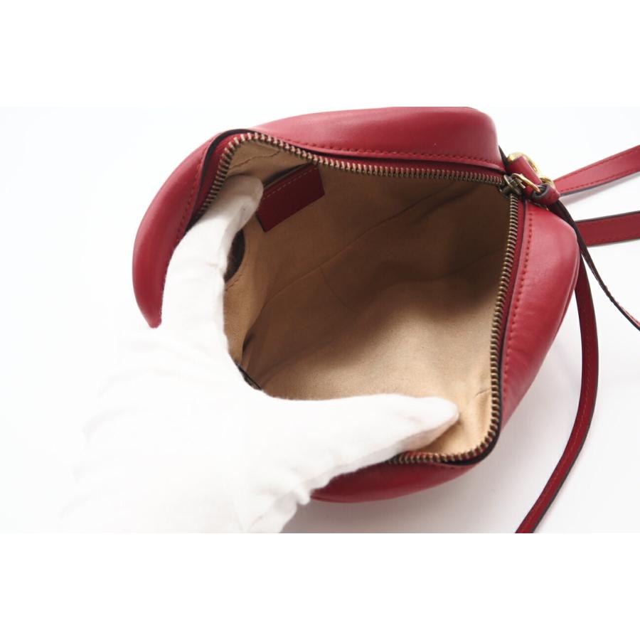 GUCCI ショルダーバッグ キルティング ミニバッグ レッド ABランク 美品