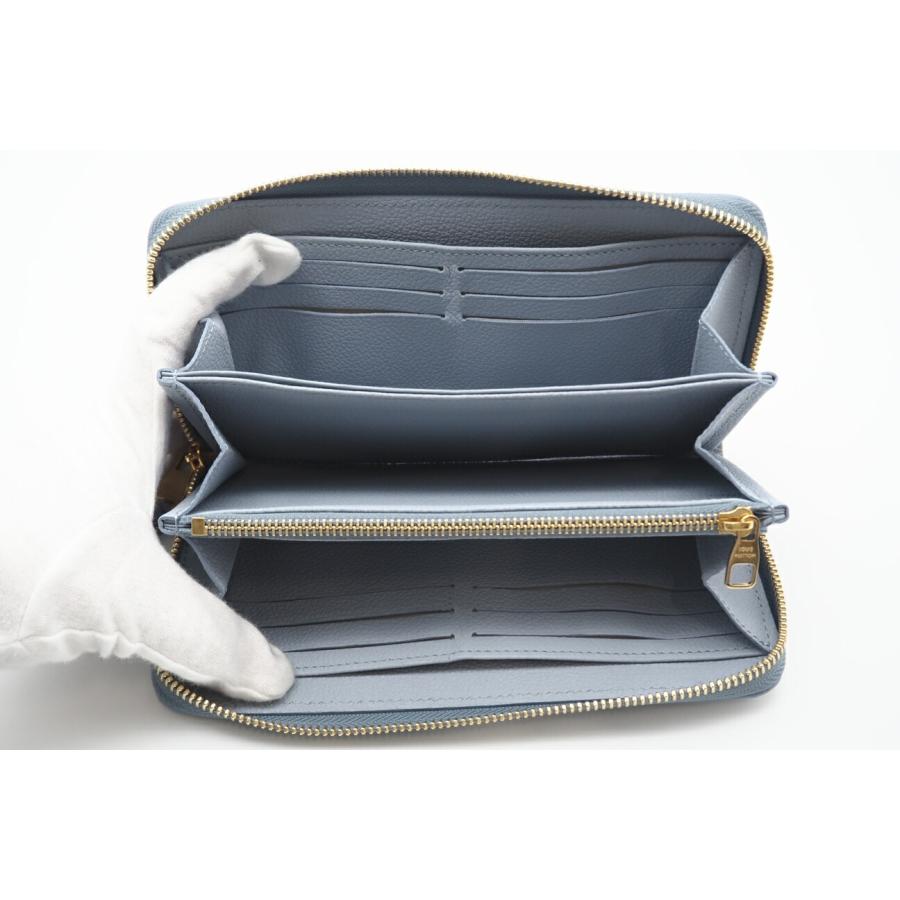 ☆安心の3大保証☆ Aランク ≪LOUIS VUITTON ルイ ヴィトン/ジッピーウォレット≫ M11969 モノグラム アンプラント  ウォッシュドブルー 極美品 送料無料 LOUIS VUITTON（ルイ・ヴィトン） ☆安心の3大保証☆ Aランク ≪LOUIS