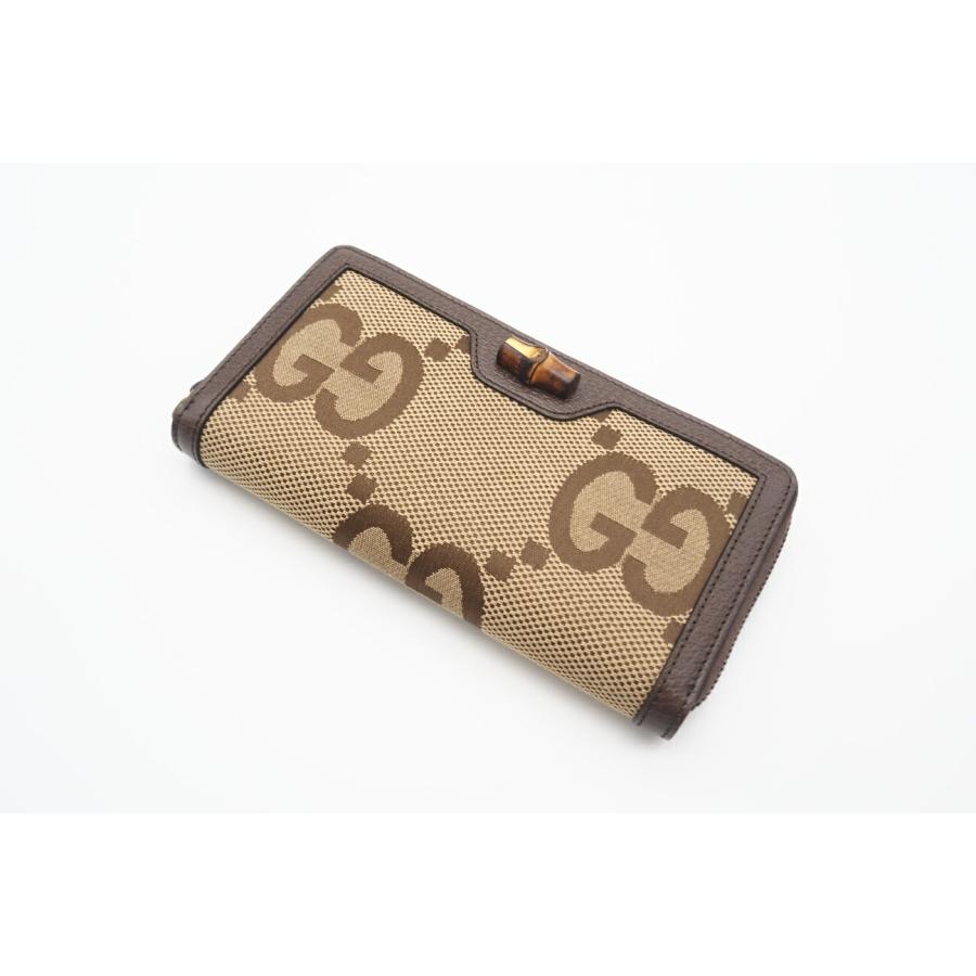 【未使用】最新現行品 GUCCI グッチ 長財布 バンブー ジャンボGG GG グッチ GUCCI ジャンボGG 長財布 ジップアラウンドウォレット