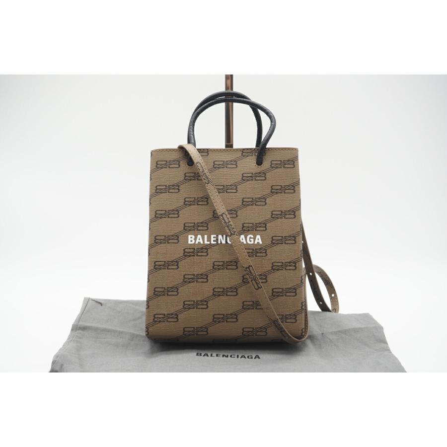 ☆安心の3大保証☆ Aランク ≪BALENCIAGA バレンシアガ/2WAYバッグ≫ 693805 モノグラム コーティング ショッピング フォンホルダー 極美品 送料無料 BALENCIAGA（バレンシアガ） ☆安心の3大保証☆ Aランク ≪BALENCIAGA