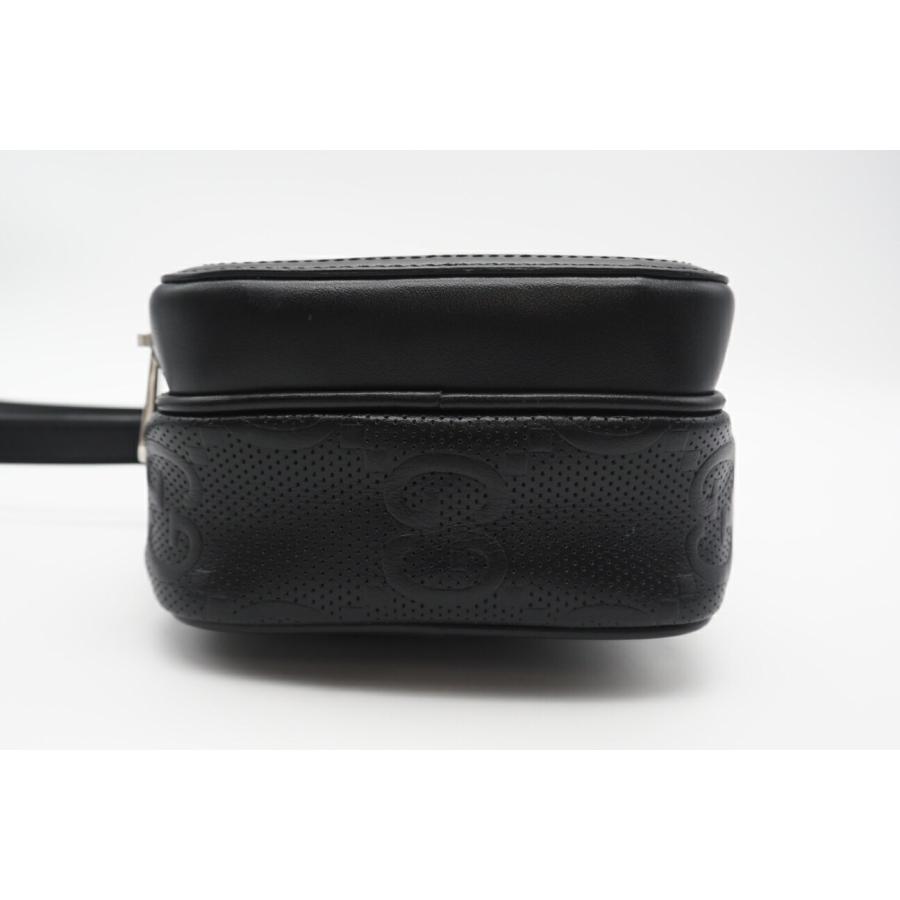 ☆安心の3大保証☆ Aランク ≪GUCCI グッチ/ショルダーバッグ≫ 658553 GGエンボス レザー ブラック 黒 ミニ ロゴマーク 極美品 送料無料 ☆安心の3大保証☆ Aランク ≪GUCCI グッチ/ショルダーバッグ≫ 658553