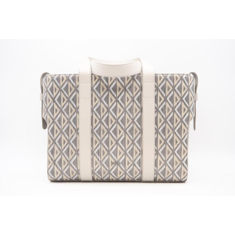 ★3日以内返品可★ Dior ディオール 1TNSH050CDP_H40E レザー ダイヤモンド コロール トートバッグ グレー ホワイト バッグ ☆3日以内返品可☆ Dior ディオール 1TNSH050CDP_H40E レザー