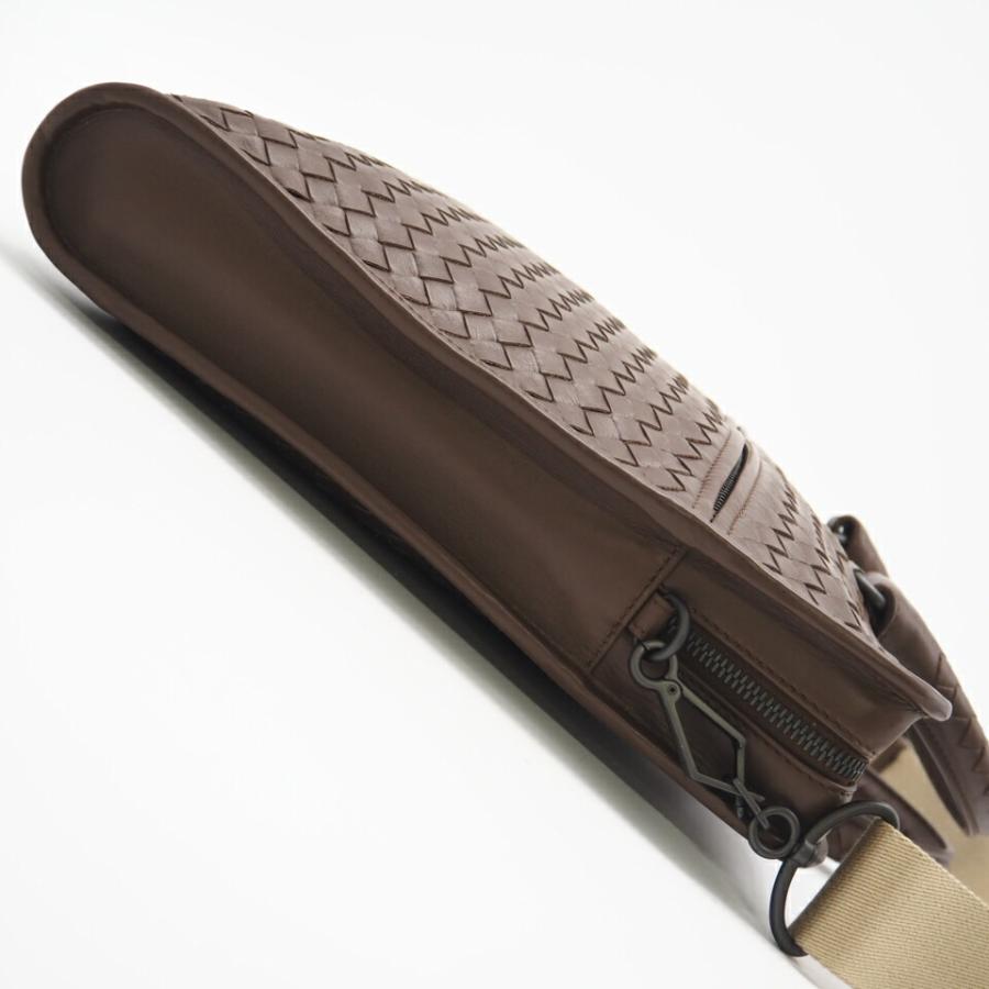 【美品】 ボッテガヴェネタ ケース イントレチャート ダークブラウン ボッテガヴェネタ ミニポーチ/タバコケース/コインケース BOTTEGA