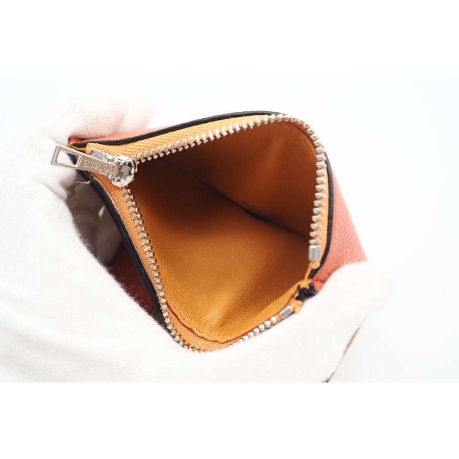 ★3日以内返品可★ LOEWE ロエベ ソフトグレインカーフ スモール バーティカル ウォレット コーラル アプリコット C660S86X01 オレンジ LOEWE（ロエベ） ☆3日以内返品可☆ ソフトグレインカーフ スモール