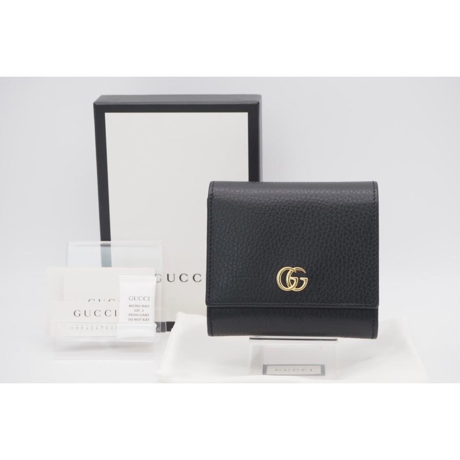 ☆安心の３大保証☆ ABランク ≪GUCCI グッチ/二つ折り財布≫ 598587