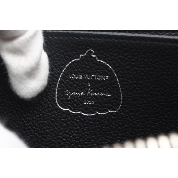 ☆安心の3大保証☆ ABランク ≪LOUIS VUITTON ルイ ヴィトン/ジッピーウォレット≫ M81906 モノグラム ドットペイント 間彌生コラボ ブラック ホワイト LOUIS VUITTON（ルイ・ヴィトン） ☆安心の3大保証☆ ABランク ≪LOUIS