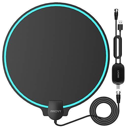 Innovy 地上デジタルアンテナ 室内 テレビ アンテナ ペーパーアンテナ Hd 4k 全種類テレビに対応 信号ブースター付き 卓上 Tv 世界的に