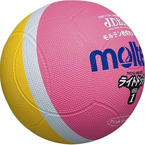 Molten モルテン ドッジボール ピンク 黄 軽量1号球 ライトドッジ Sld1pl