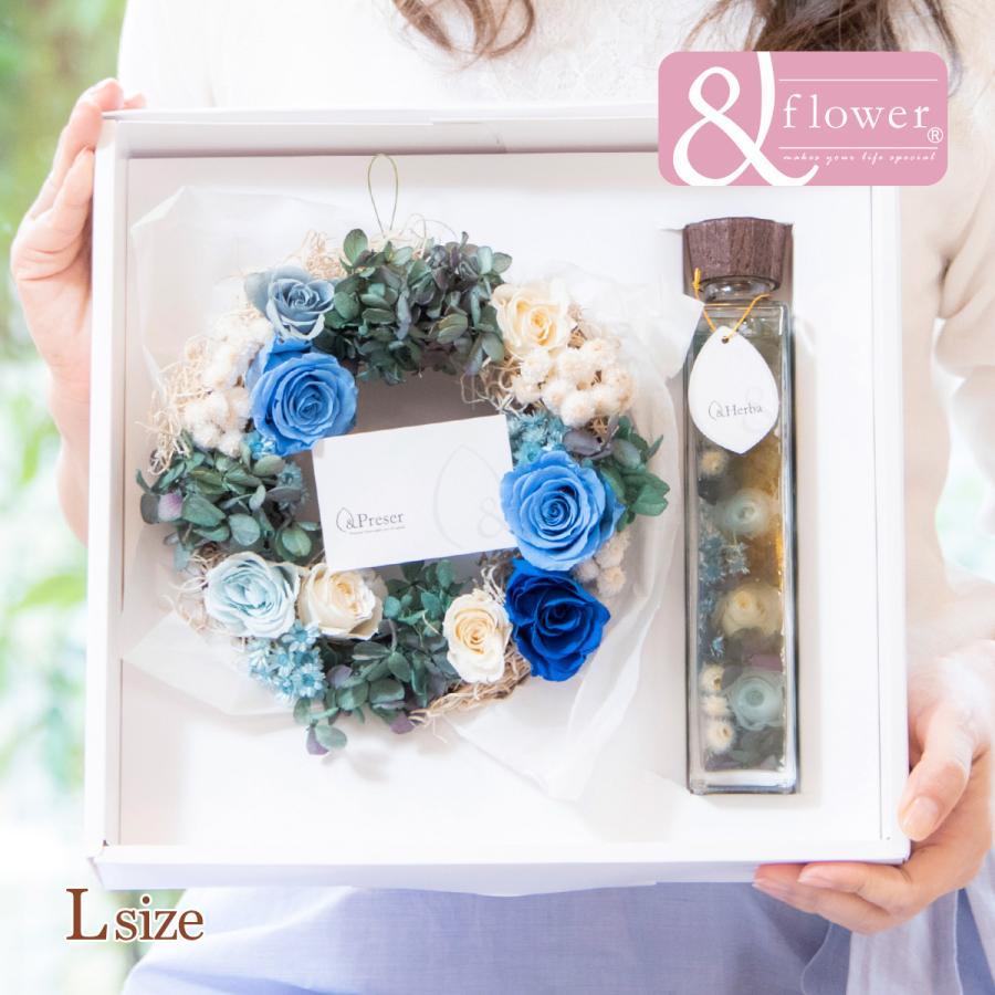 誕生日プレゼント 花 プリザーブド 女性 ギフト ハーバリウム 瓶 プリザーブドフラワー プレゼント 春 母親 女友達 長寿祝い 結婚祝い ハーバリウムlとリース 62 以上節約