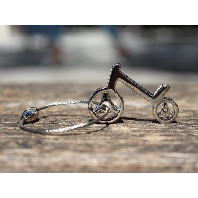 ティファニー 自転車型 キーホルダー キーリング レア メッキ 自転車 キーホルダー☆ロードバイク 自転車キーホルダー 自転車