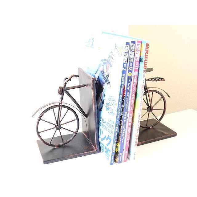 自転車 ブックエンド レトロ自転車 バイシクル おしゃれ