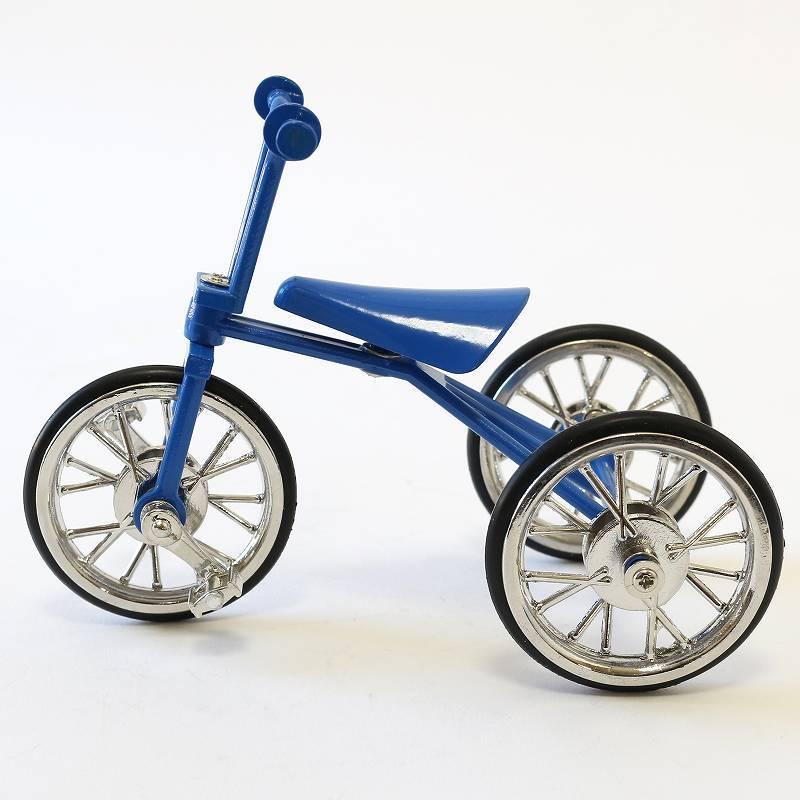 三輪車 三輪車モチーフ ミニチュア三輪車 可動式 昔ながらの三輪車模型