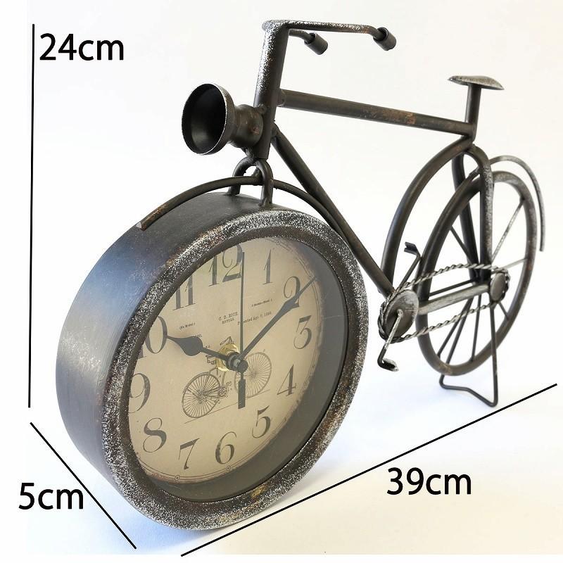 自転車 置時計 Bicycle 時計レトロデイズクロック 自転車 モチーフおしゃれ かわいい 雑貨 アンティーク アナログ 大きい 北欧 プレゼント A02 Bicycle Gift 通販 Yahoo ショッピング