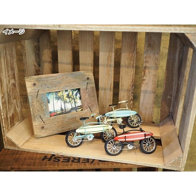 自転車 ビーチクルーザー ミニチュア雑貨 自転車模型 レトロ 置物 北欧 サーフ インテリア ビンテージカー ブリキ オーナメント 店舗用