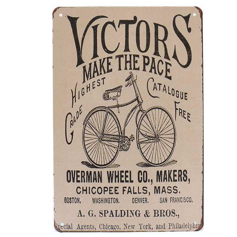 自転車柄 ブリキサイン 自転車 ブリキ看板 自転車モチーフ ブリキ