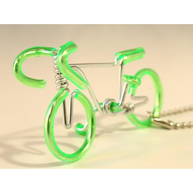 ワイヤーアート 自転車 キーホルダー ハンドメイド ワイヤー