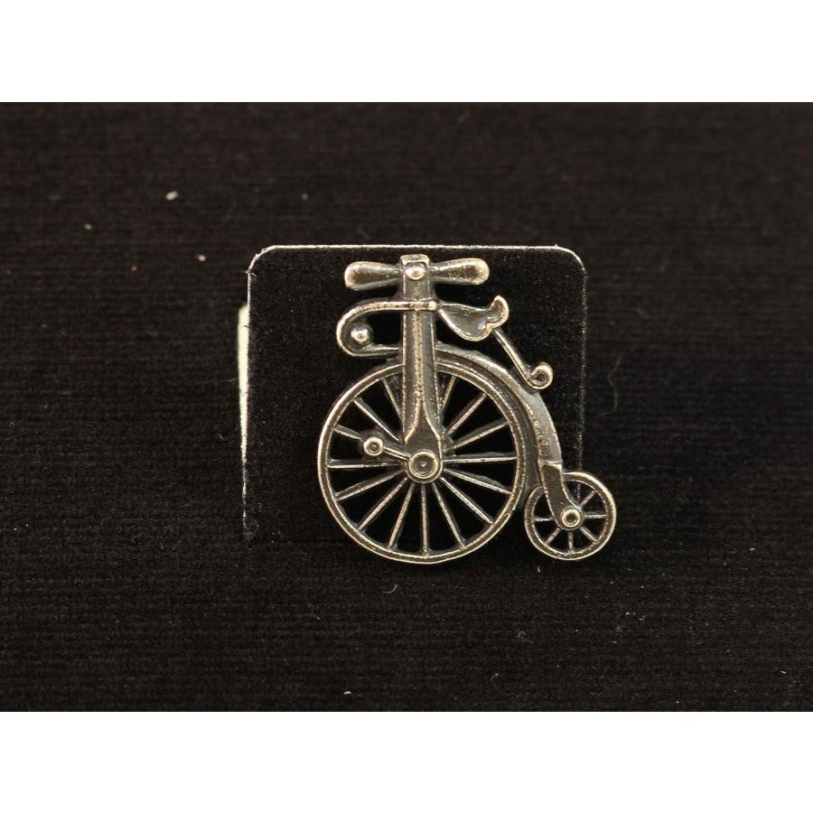 自転車 ラペルピン アンティーク調 レトロ だるま ピンバッジ ブローチ