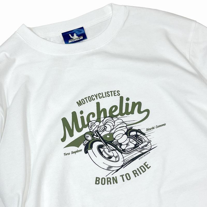 希少　モーターサイクル　ミシュラン【ビバンダム】　長袖　Mサイズ ミシュラン（MICHELIN） ロングスリーブTシャツ Moto 人気 バイク