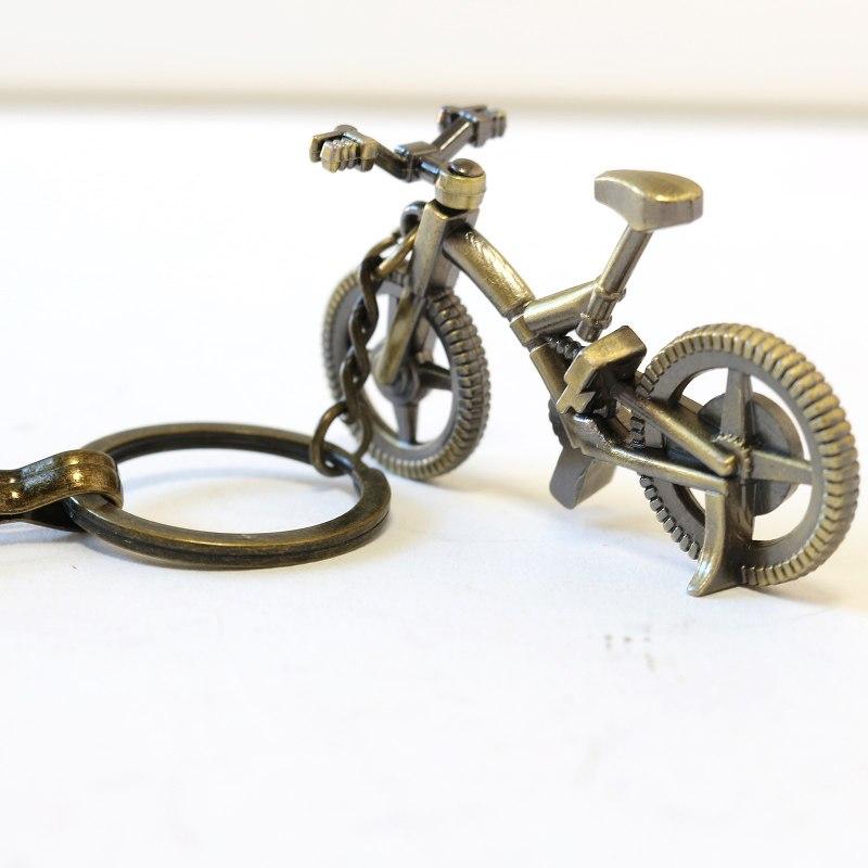 自転車 キーホルダー 自転車モチーフ アンティーク調 キーリング 鍵