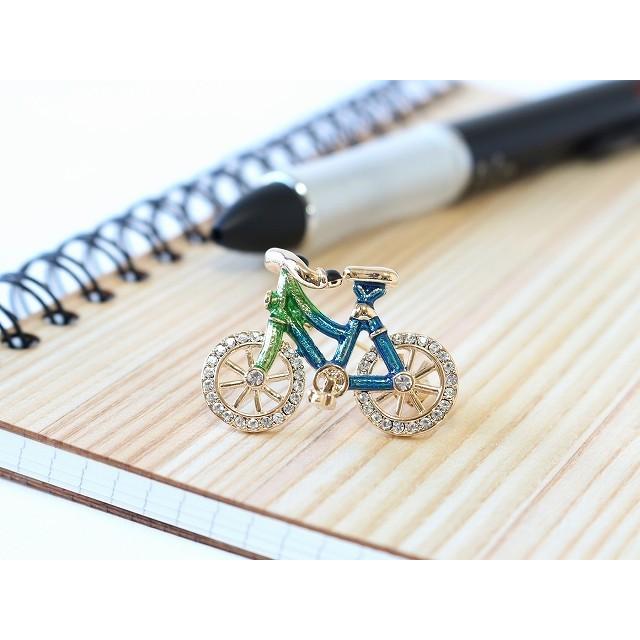 ブローチ 自転車モチーフ アンティーク 自転車 フォーマル ライン