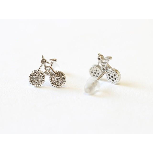 自転車 ピアス レディース シルバー 上品 エレガント ワンポイント ミニチュア アクセサリー かわいい おしゃれ ロードバイクピアス F0379 バイシクルギフト 通販 Yahoo ショッピング