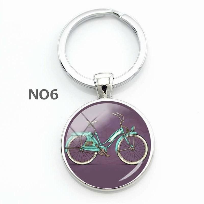 自転車柄 バイシクル 自転車 キーホルダー アンティーク レトロ