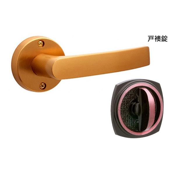 20セット入 日中製作所  ギアレバー(GIA LEVER 32A) アンチックゴールド 戸襖錠 (BS60mm) GIA 32A-T-AG-60