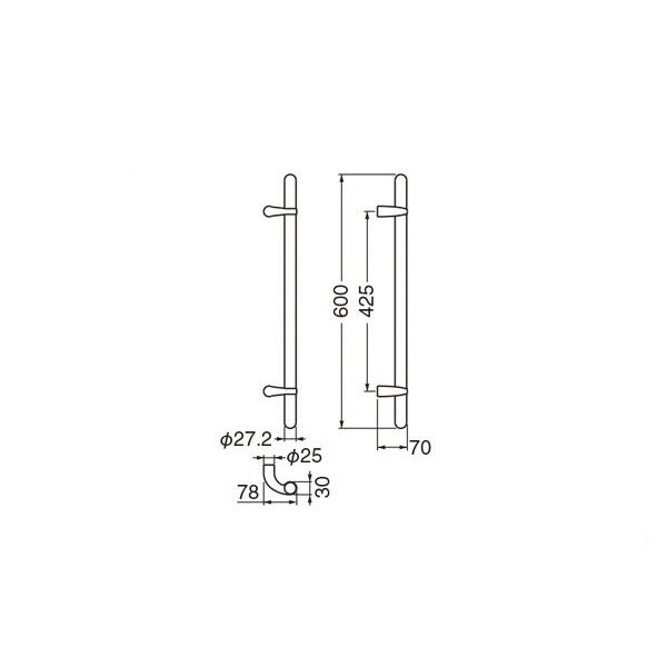 現金特価 シロクマ No 214 ウッドカプセル取手 両面用 白木ウッド 600mm ポイント10倍 Kuljic Com