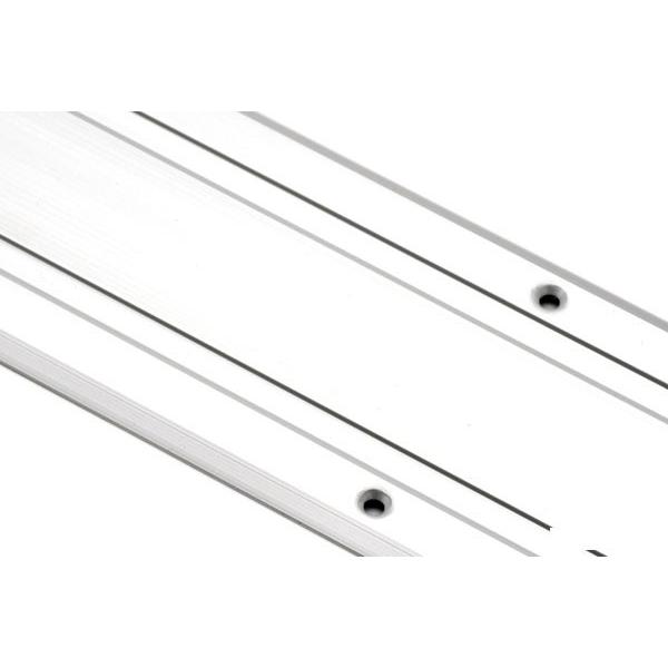 PALTECH(パルテック)  パルフラットレール (アルミ)AMW39型 B2 2740mm(39型) (品番 【半月】 AMW3927-B2)