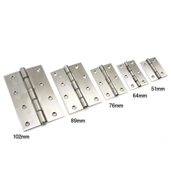 10枚入 PALHARD ステンレス厚口蝶番 HL(リング入 ビス付) 89mm