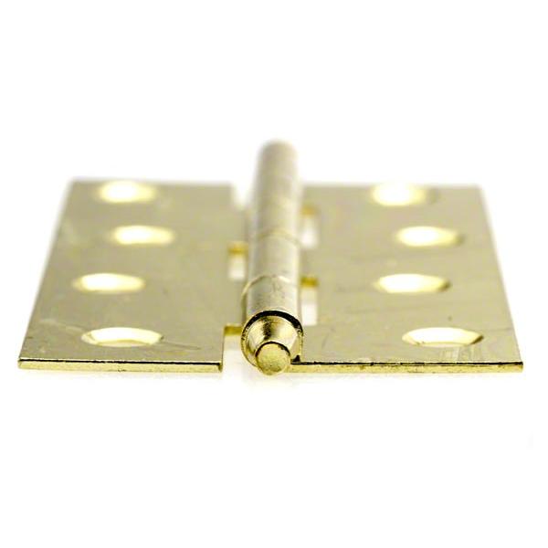 1200枚入 PALHARD 鉄ロング蝶番 真鍮(しんちゅう)メッキ (ビス無) 64mm
