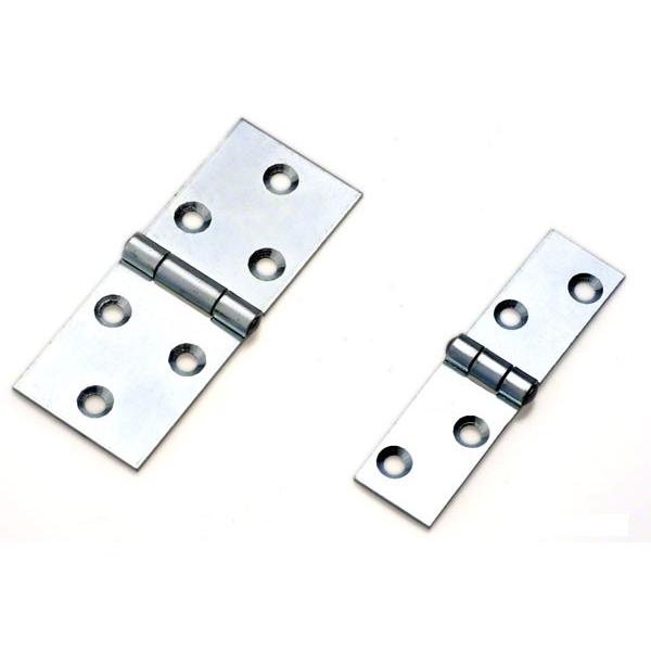 24枚入 PALHARD 鉄横長蝶番 ユニクローム (ビス無) 38mm : 建築金物