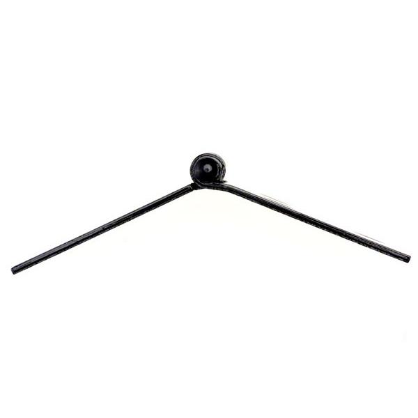 24枚入 PALHARD 鉄横長蝶番 黒塗 (ビス無) 51mm : 建築金物通販