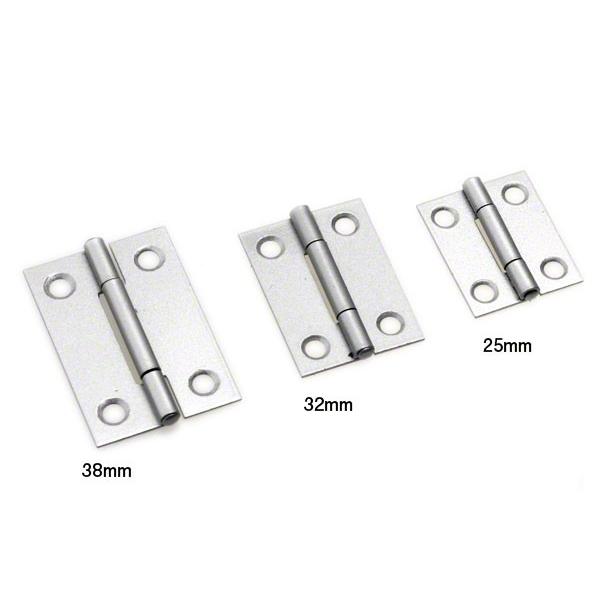 100枚入 PALHARD 鉄薄口蝶番 シルバー (ビス付) 32mm : 建築金物通販