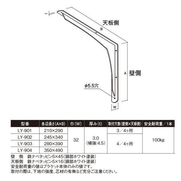 10本入 SPG  REカウンターブラケット LY-902の画像