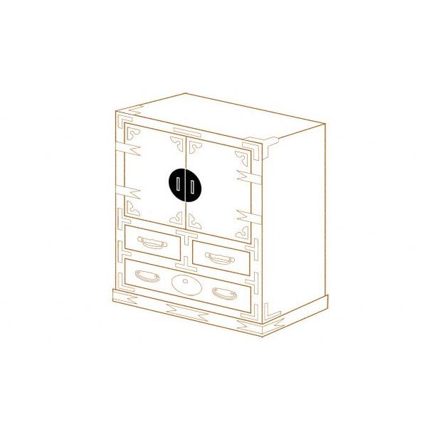 BIDOOR(ビドー)  オリエント15-190 前飾り 取手付 左右の画像
