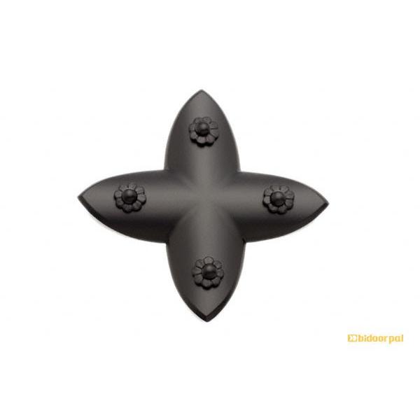 BIDOOR(ビドー) EC-80 笹金物 十字形 黒焼付塗装 55号 【受注生産品につき納期別途連絡】