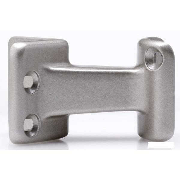 10個入 シロクマ BR-124-シルバー E形ブラケット出隅受 32φ : 建築金物