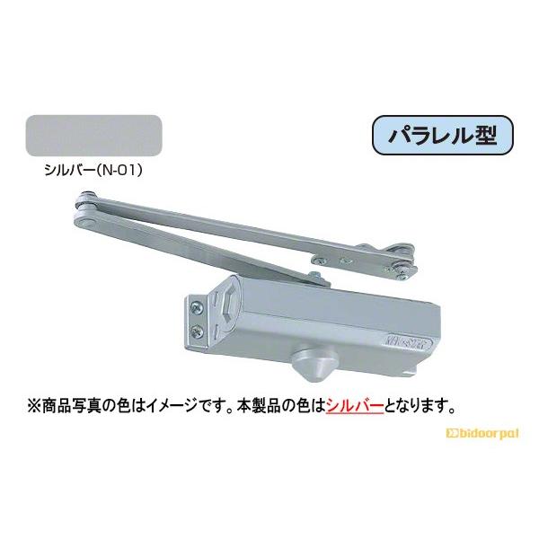 10セット入 NEW STAR(ニュースター) ドアクローザ 80シリーズ パラレル型 シルバー P-182 ストップ付 (標準ブラケット)