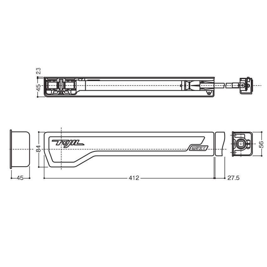 WEST(ウエスト) 10T-N004 トジール (引戸自動クローザー) 左(10T-N004