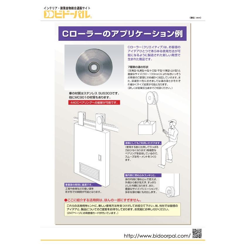 2個入 ヨコヅナ Cローラー (丸溝型・MCナイロン車) φ50 (SMP 2個入 ヨコヅナ Cローラー (丸溝型・MCナイロン車) φ50 (SMP