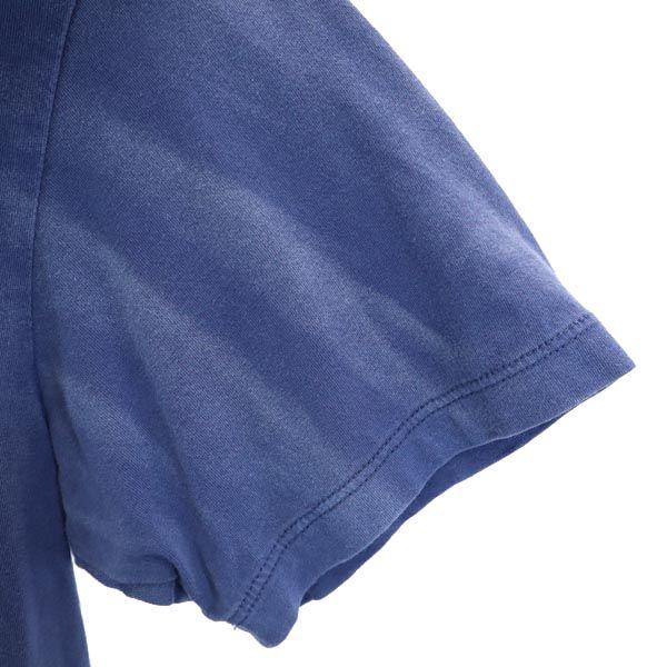 アルマーニジーンズ プリント 半袖 Tシャツ M ネイビー系 ARMANI JEANS ロゴ メンズ 古着 230712 メール便可｜big-2nd｜04