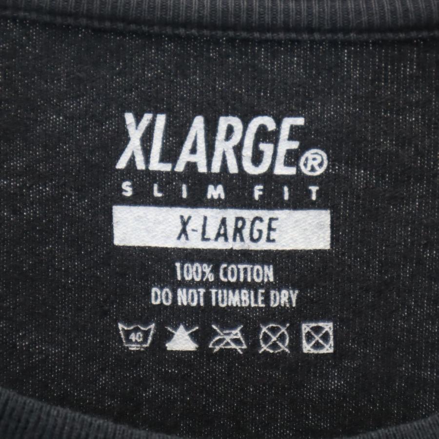 エクストララージ 長袖 Tシャツ XL ブラック系 XLARGE ロンT メンズ 古着 240305｜big-2nd｜08