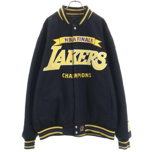 初回限定 レイカーズ Nba リバーシブル スタジャン 3xl 黒 Lakers チャンピオン メモリー メンズ 古着 柔らかい Homeofmalones Com