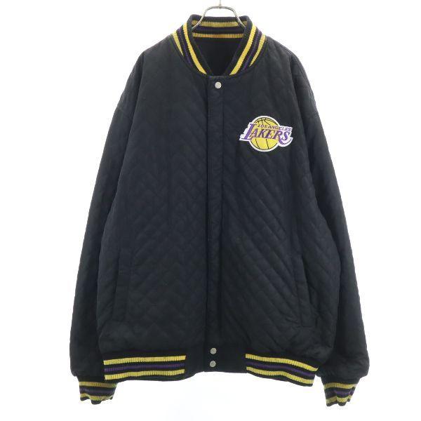 初回限定 レイカーズ Nba リバーシブル スタジャン 3xl 黒 Lakers チャンピオン メモリー メンズ 古着 柔らかい Homeofmalones Com